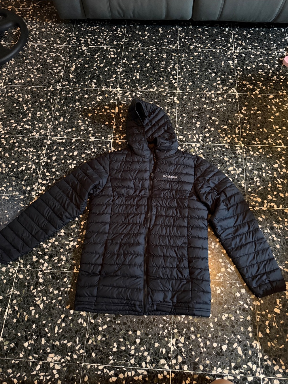 Columbia Kids Black Hooded Puffer Jacket